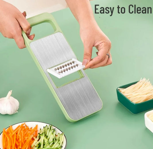 Vegetable Cutter - Vegetable Cutter And Slicer - Fruit Cutter - Vegetable Chopper - 5 in 1 - Fruit Slicer - Slicer Machine - Multifunctional Cutter - Vegetable Dicer - Shredder With Basket - Cheese Shredder - Ramadan Special