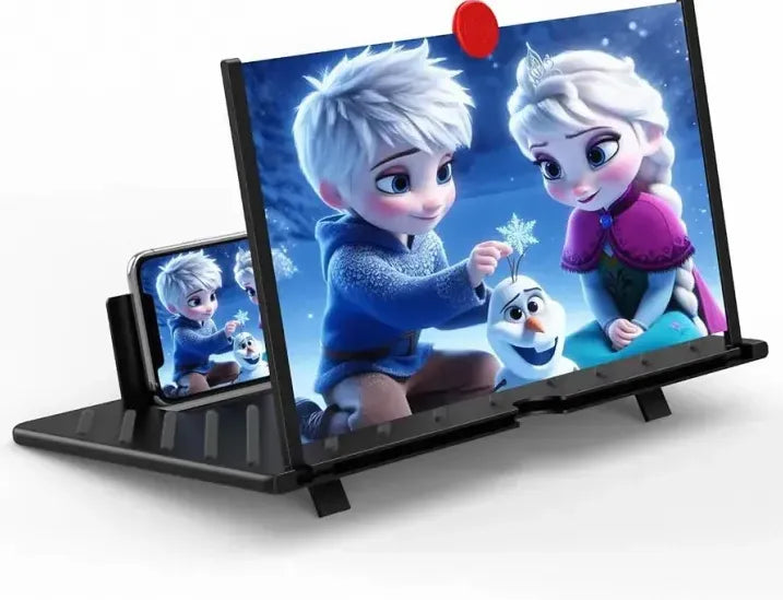 3D Phone Screen Magnifier Portable Amplifier for Movies & Videos, Enlarged View for Comfortable Mobile Watching