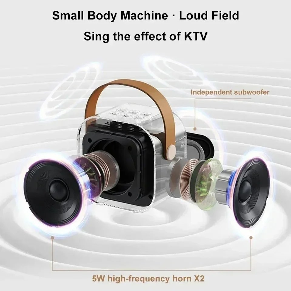 K12 Mini Karaoke Speaker with Wireless Dual Microphone - Toys for kids