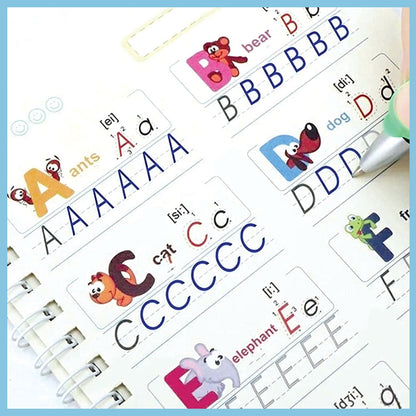 Magic Practice Copybook (4 Books + 10 Refills + 1 Pen)