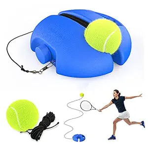 Tennis Trainer Nylon Rebound Ball, Solo Training Equipment for Self-Practice, Portable Rebounder Kit With String Balls, Suitable for Beginner Sport Exercise,