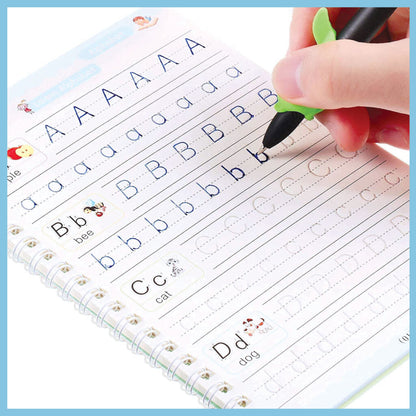 Magic Practice Copybook (4 Books + 10 Refills + 1 Pen)