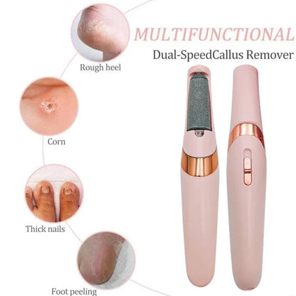 Electric Callus Remover for Feet, Professional Pedicure Kit Foot Scrubber for Dry, Dead, Cracked, Hard Skin, at Home Feet Spa Care Kit for Men & Women