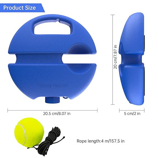 Tennis Trainer Nylon Rebound Ball, Solo Training Equipment for Self-Practice, Portable Rebounder Kit With String Balls, Suitable for Beginner Sport Exercise,