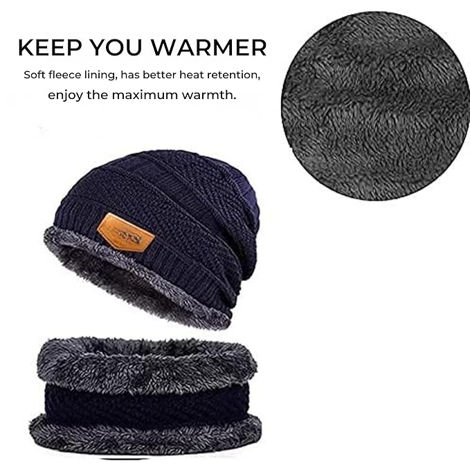 New Stylish Winter Cap full Set (2-Piece) ❄️