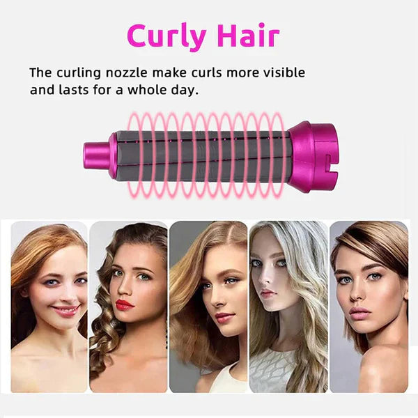 5 in 1 Hair Styler multi-function Professional Styling Tool hair dryer, hair curler, hot air comb, hair straightener