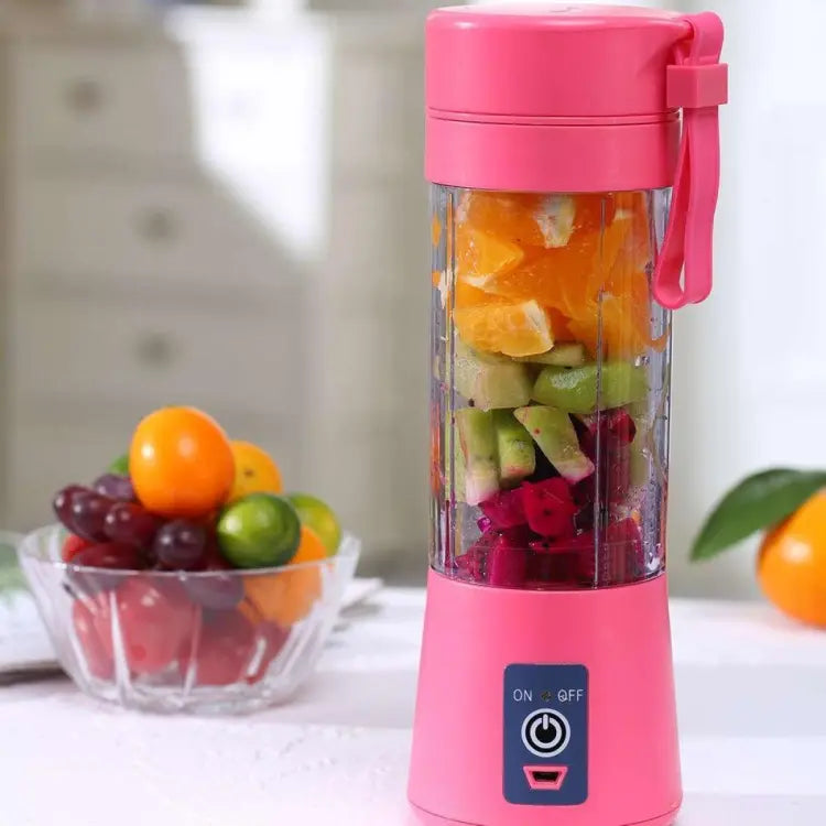380ml 6 Blade Mini Portable USB Electric Fruit Juicer Blender Maker Juice Shaker Travel Juicer Blender Machine