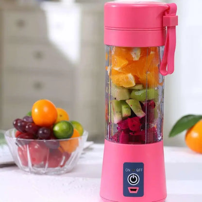 380ml 6 Blade Mini Portable USB Electric Fruit Juicer Blender Maker Juice Shaker Travel Juicer Blender Machine