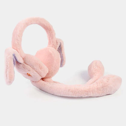 Cute jumping rabbit ear chuchu sound earmuffs for kids girls boys