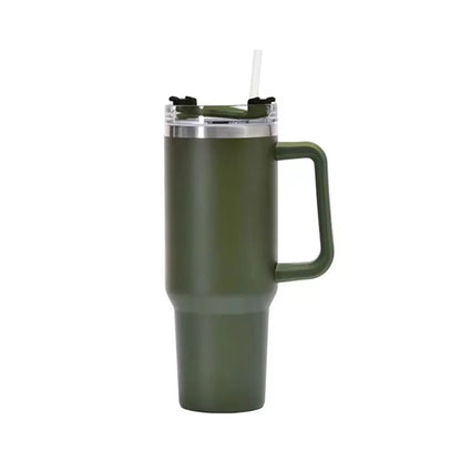40oz 1200 ML Tumbler With Steel Straw Plastic Straw Cleaning Bursh