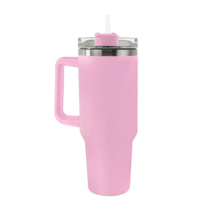 40oz 1200 ML Tumbler With Steel Straw Plastic Straw Cleaning Bursh