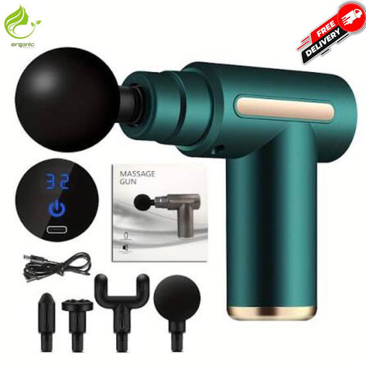 Massage Gun with Heat Deep Tissue Back Massager Neck Massager for Pain Relief,Muscle Percussion Massage Gun, Birthday Gifts for Men Women Dad him Handheld Message Gun