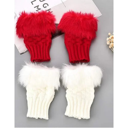Korean Hand Fur Wool Gloves