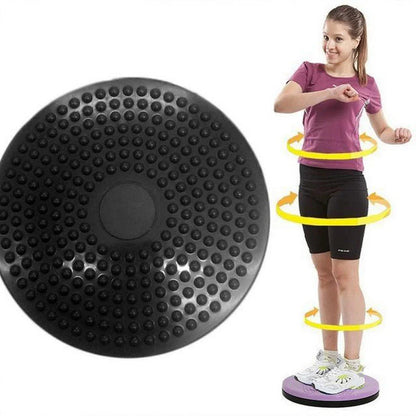Pack Of 2 - Waist Trimmer Twister Disc + Tummy Trimmer Single - Black