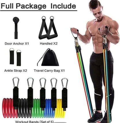 11(PCS) Power Exercise Resistance Band