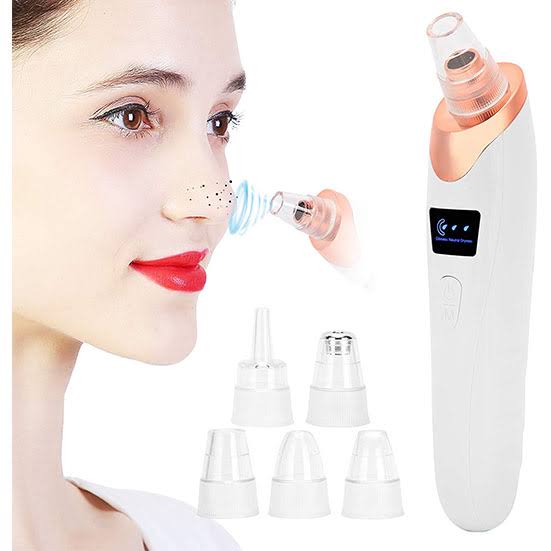 Electric Blackhead Remover, Vacuum Acne Cleaner, Black Spots Removal Device, Pore Cleaner Machine, Skin Care Tools, 5 Heads Suction Machine, Vacuum Electric Black Head Extractions Tool, Electric Facial Pore Cleaner, Exfoliating Beauty Device