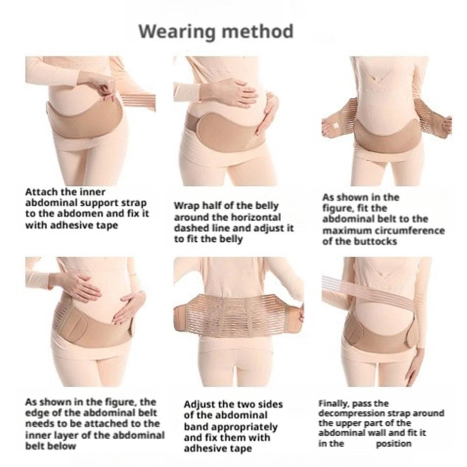 Maternity Belt, Pregnancy 3 in 1 Support Belt for Back/Pelvic/Hip Pain, Maternity Band Belly Support for Pregnancy Belly Support Band