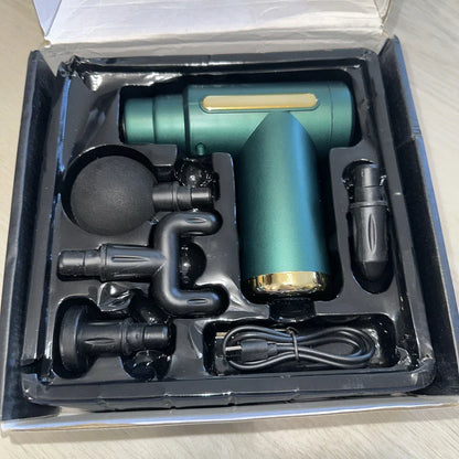 Massage Gun with Heat Deep Tissue Back Massager Neck Massager for Pain Relief,Muscle Percussion Massage Gun, Birthday Gifts for Men Women Dad him Handheld Message Gun