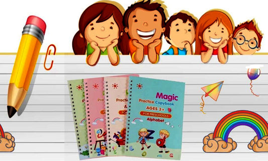 Magic Practice Copybook (4 Books + 10 Refills + 1 Pen)