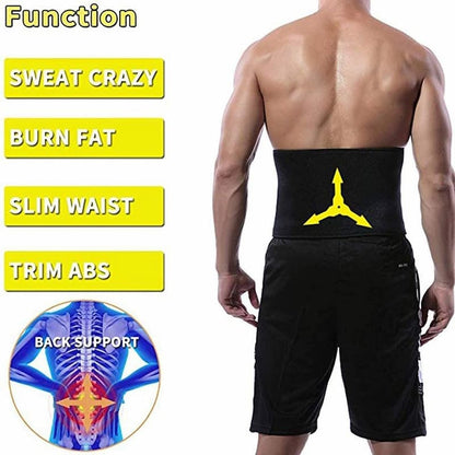 Slimming Sweet Sweat Belt Hot Shaper Waist Trimmer Fat Reducing Belt For Men & Women Belly Trainer...