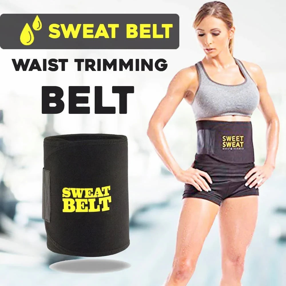 Slimming Sweet Sweat Belt Hot Shaper Waist Trimmer Fat Reducing Belt For Men & Women Belly Trainer...