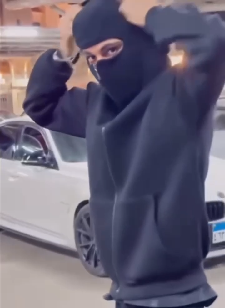 New Black Ninja Balaclava Zipper Hoodies For Men